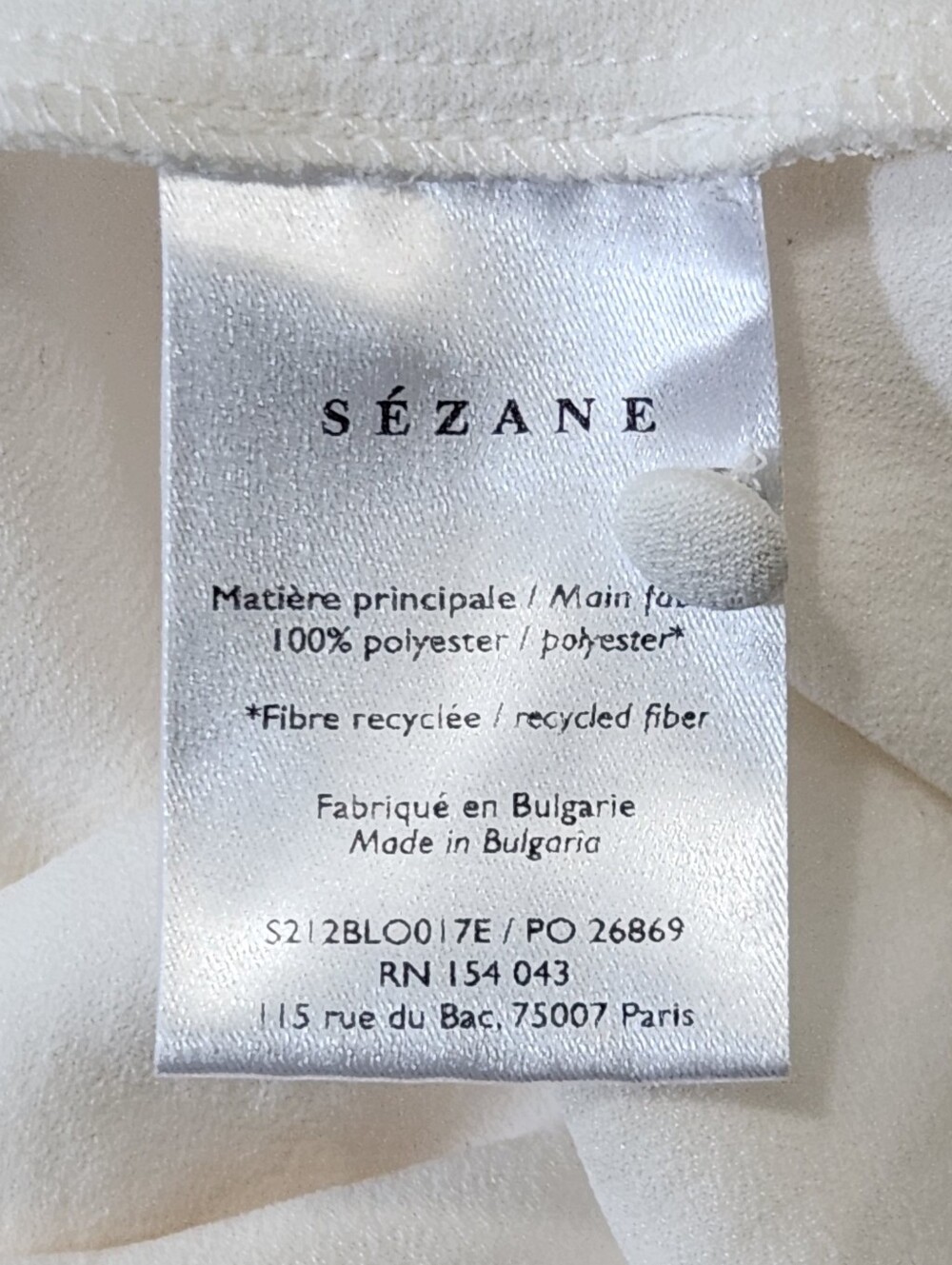 Sezane Abelia Blouse Ecru - Picture 10 of 12